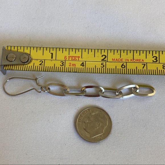 Stainless Steel Paper Clip Earrings - Picture 4 of 4